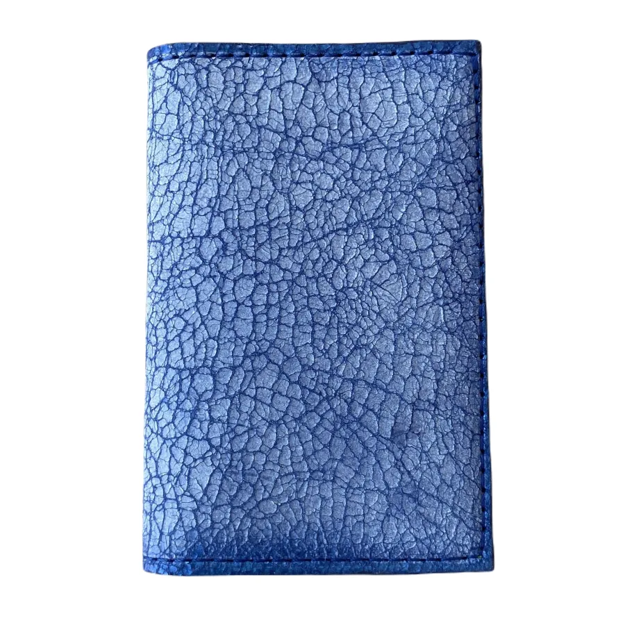 porte-cartes en cuir de chèvre effet craquelé bleue océan porte-cartes en cuir de chèvre effet craquelé bleue océan